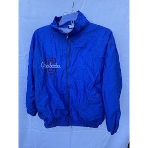Body Wrappers Women Blue Jacket Cheer leader size Medium Full Zipper